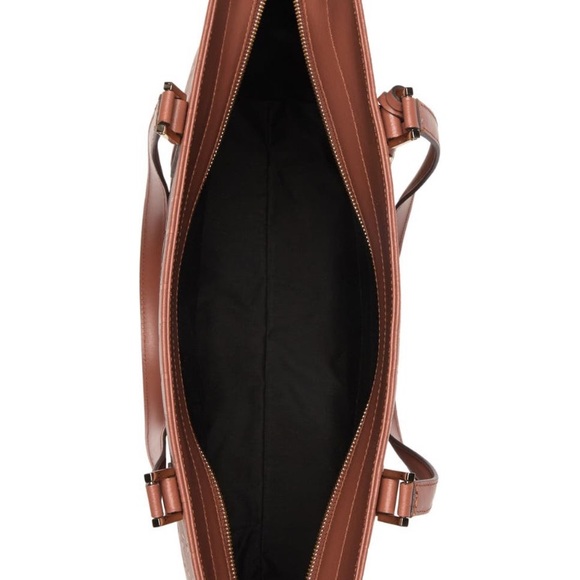 Bruno Magli brown leather tote - Picture 2 of 6